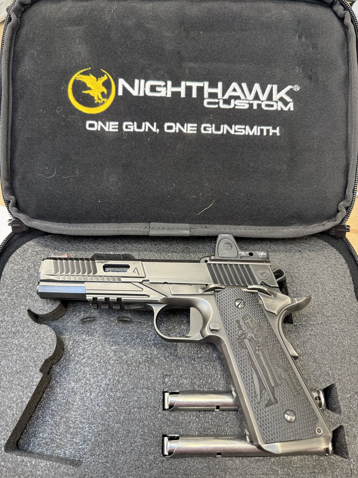 Nighthawk Custom Agent 2 IOS Smoke w/RMR 45 ACP USED-img-2