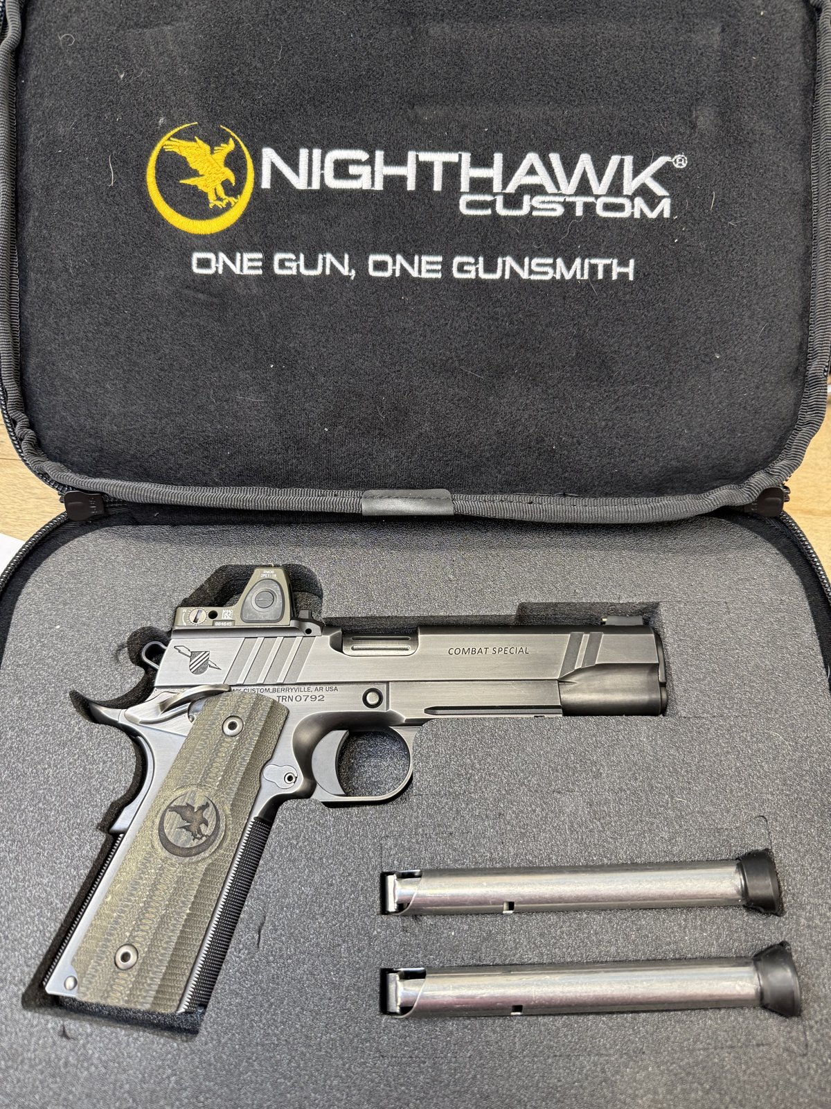 Nighthawk Custom Thunder Ranch Combat Special IOS w/RMR 45 ACP USED-img-1